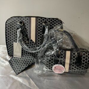 Alyssa handbag speedy style and mini bag set
